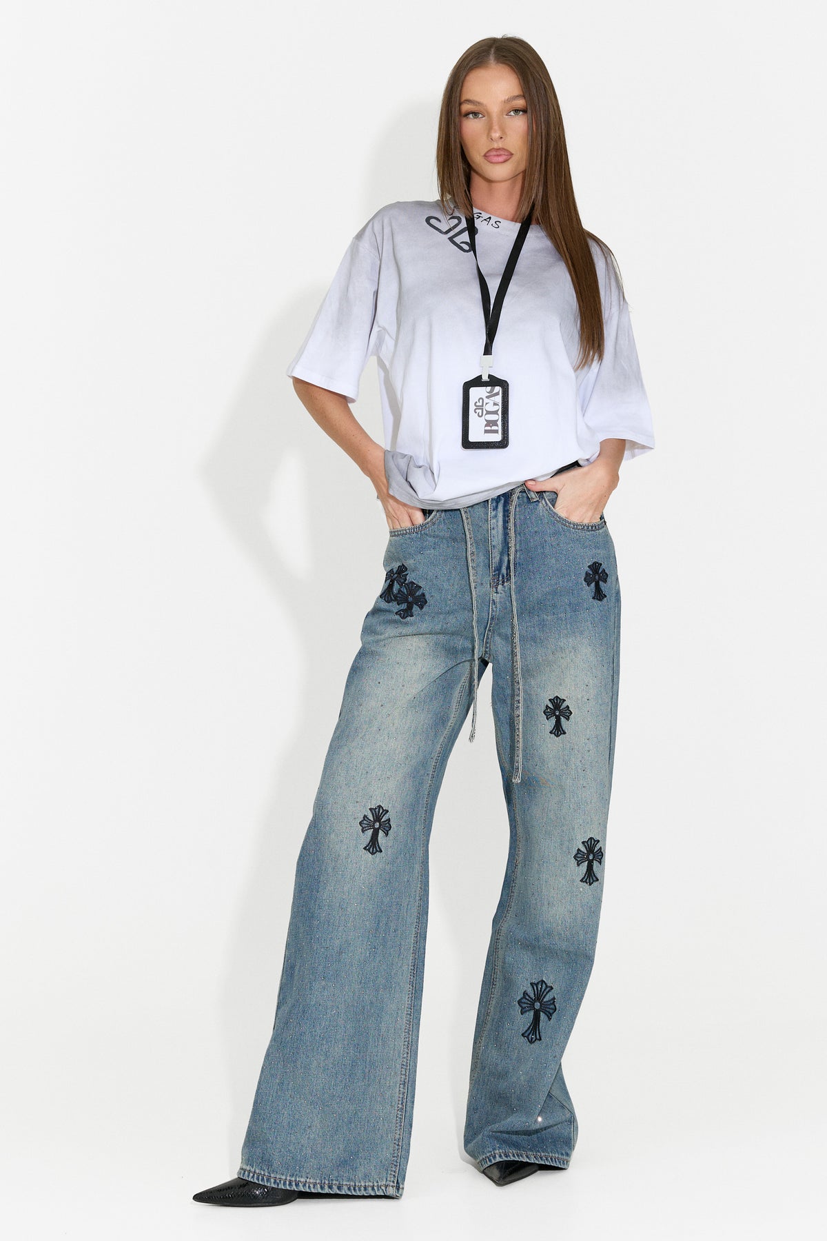 Damen-Casual-T-Shirt weiß Ordera Bogas