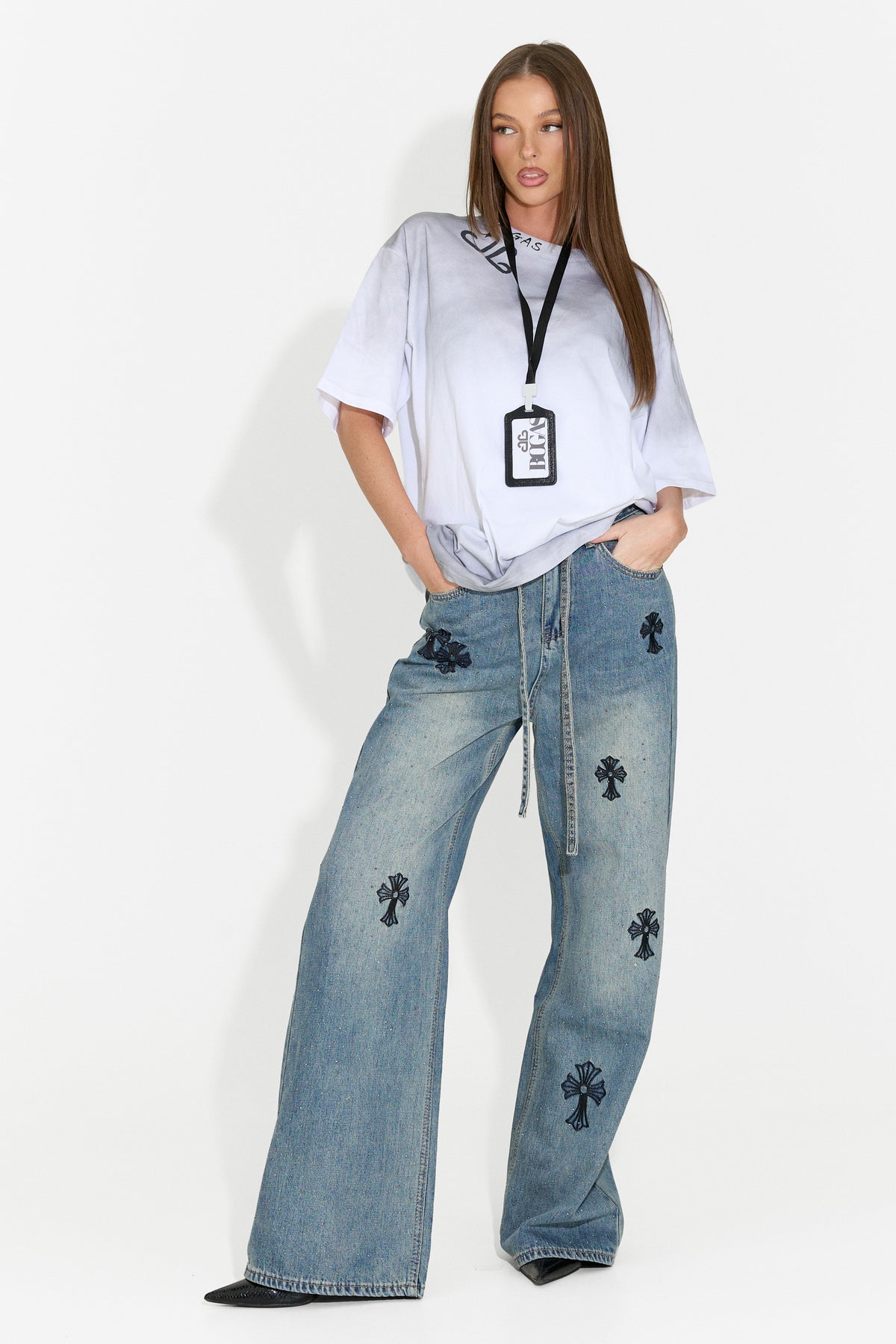 Damen-Casual-T-Shirt weiß Ordera Bogas