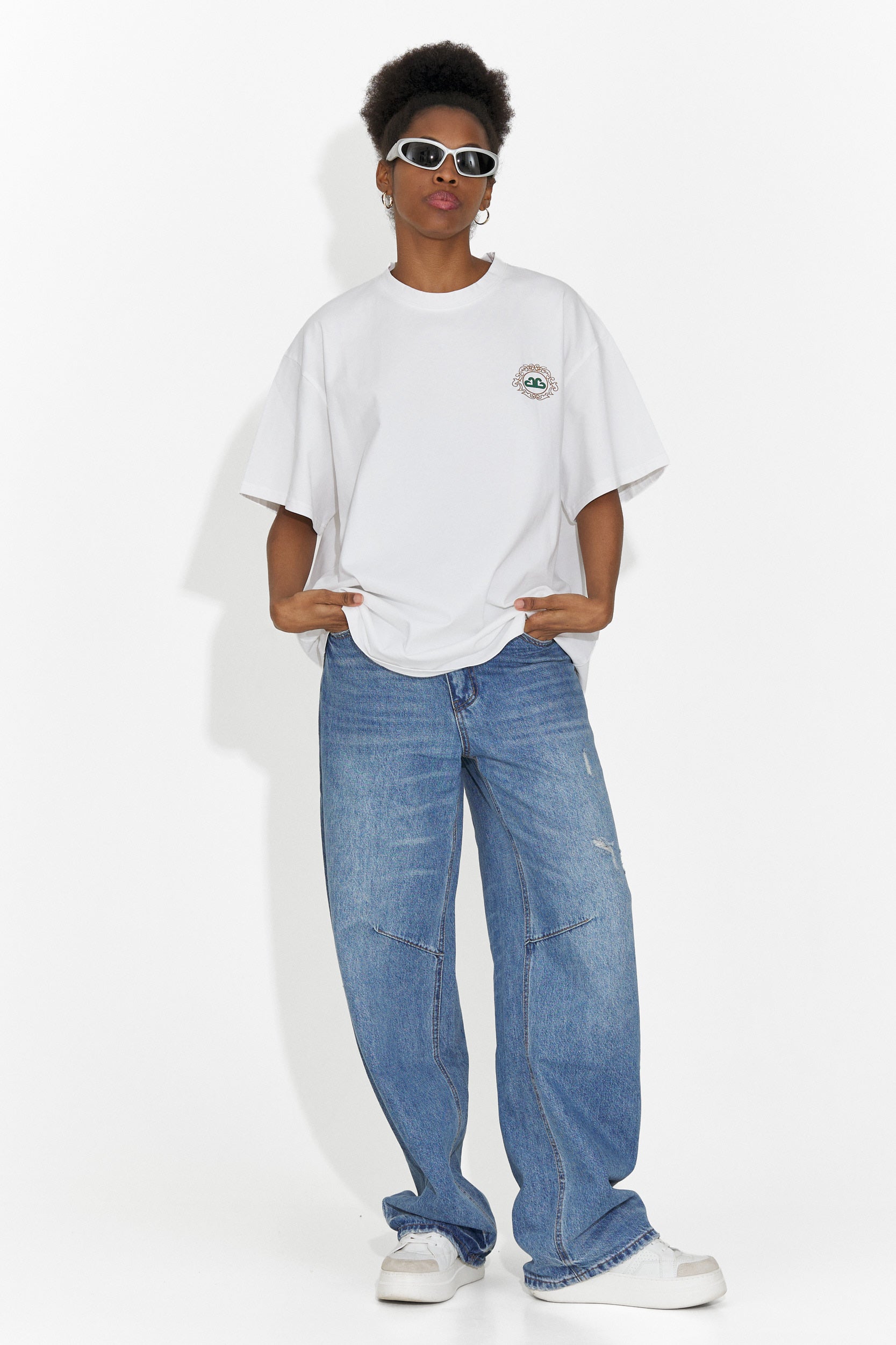 T-shirt blanc décontracté pour dames Zoenia Bogas