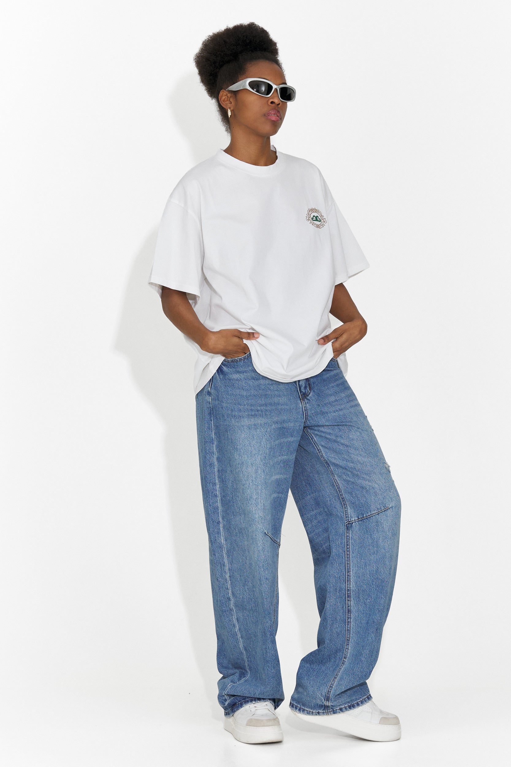 T-shirt blanc décontracté pour dames Zoenia Bogas