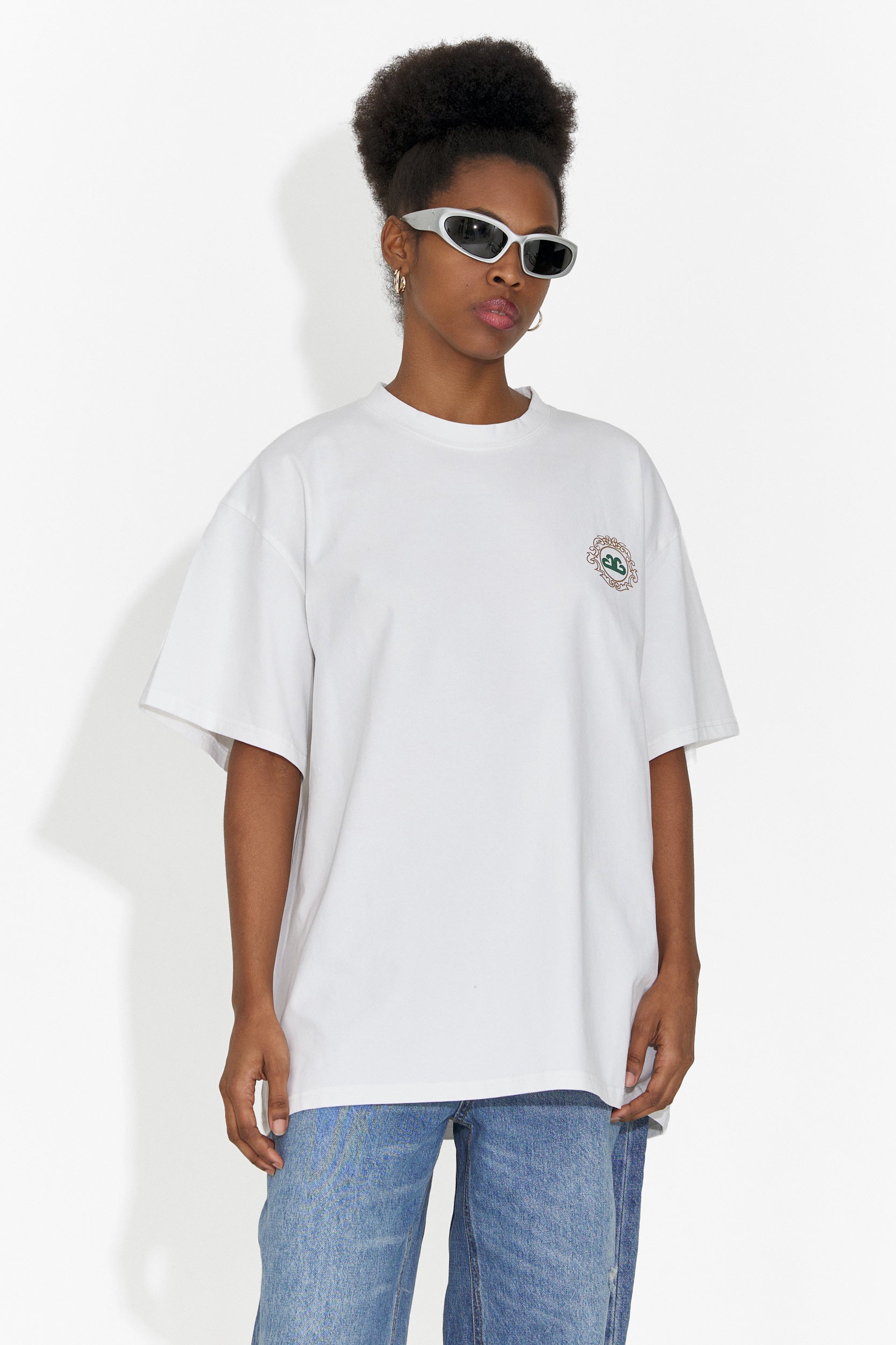 Camiseta casual blanca para mujer Cristelia Bogas