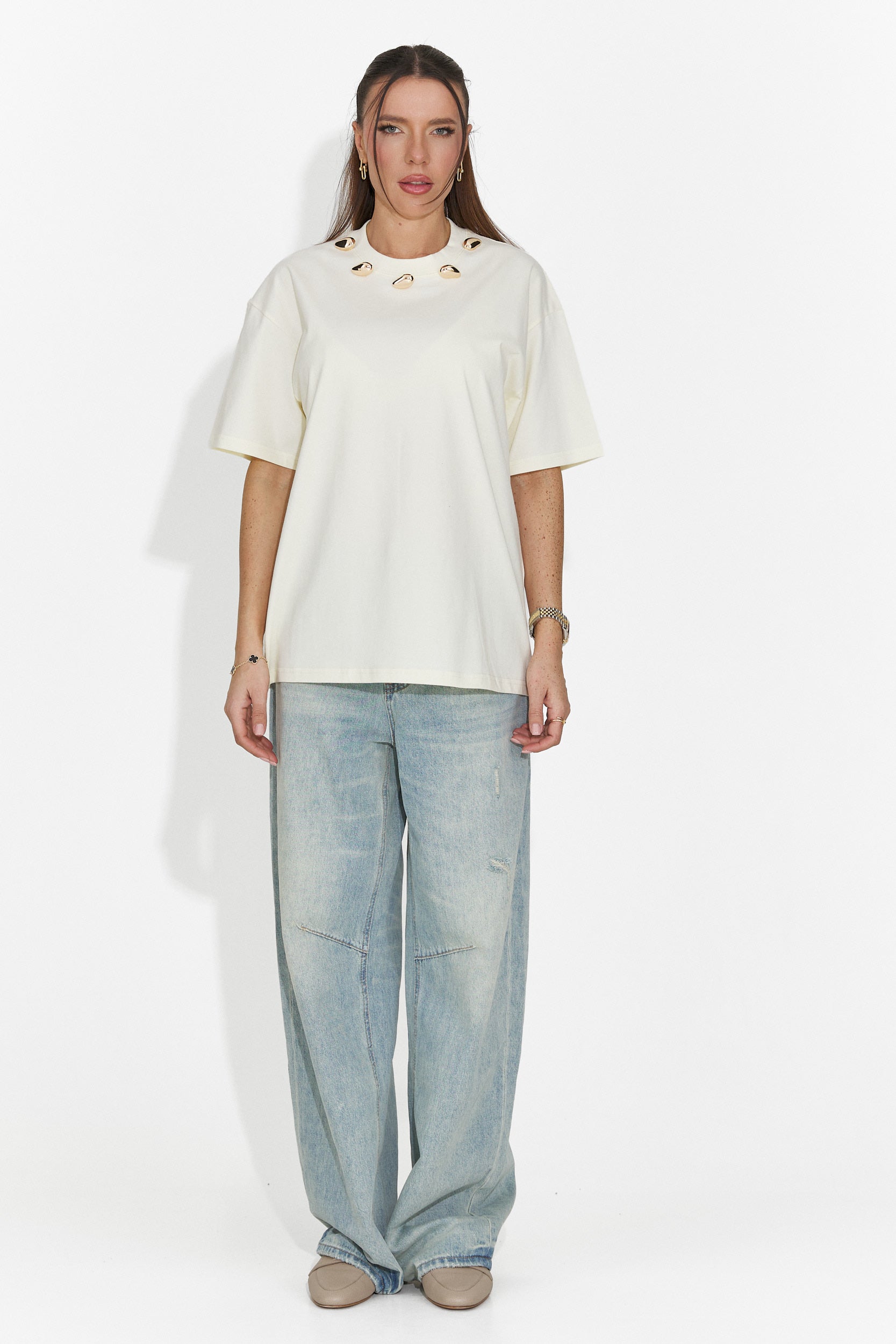 Cristelia Bogas ležérní žluté dámské tričko