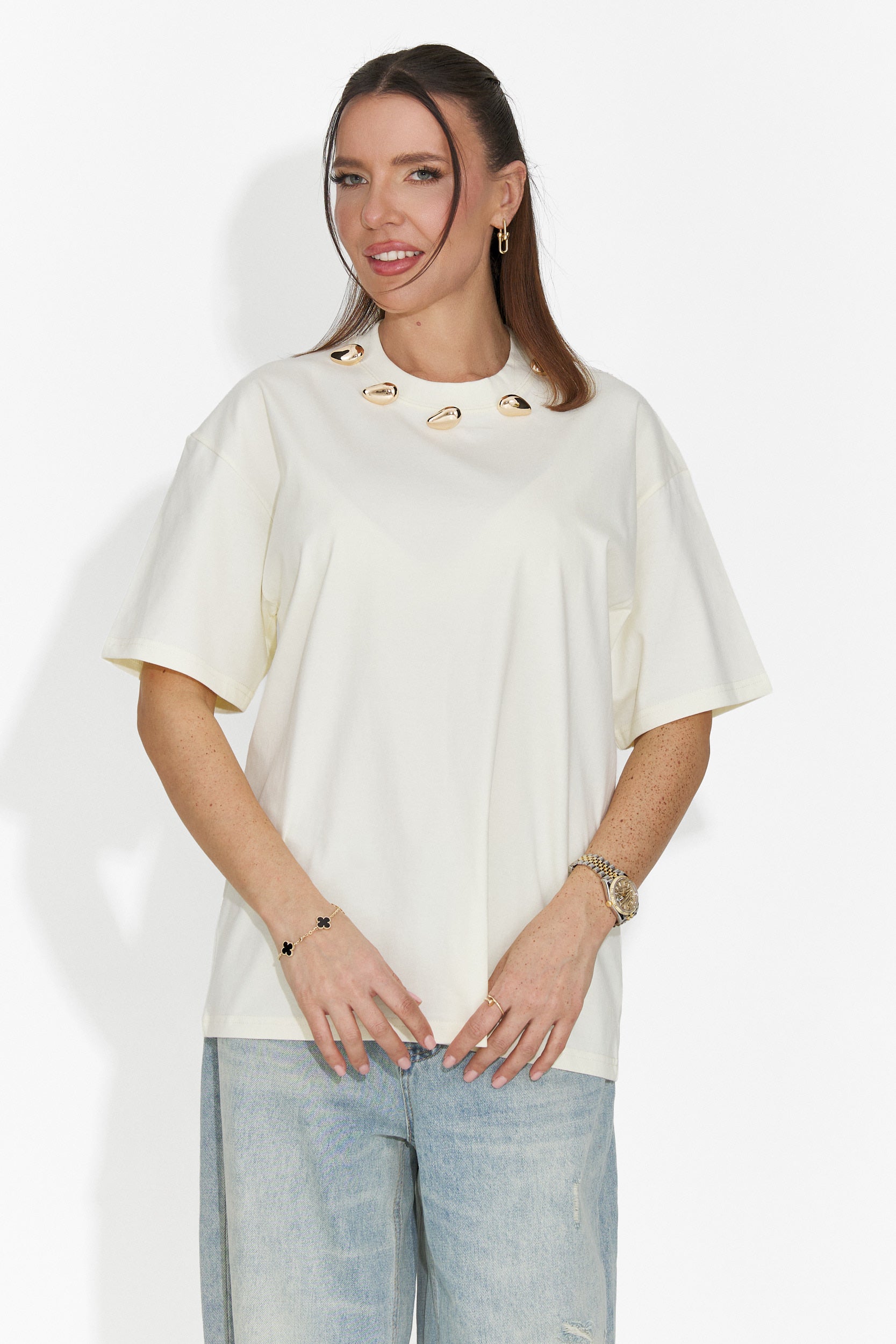 Cristelia Bogas ležérní žluté dámské tričko