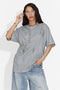 Tricou dama casual gri Kohleria Bogas