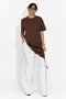 Women's casual brown t-shirt Arkana Bogas
