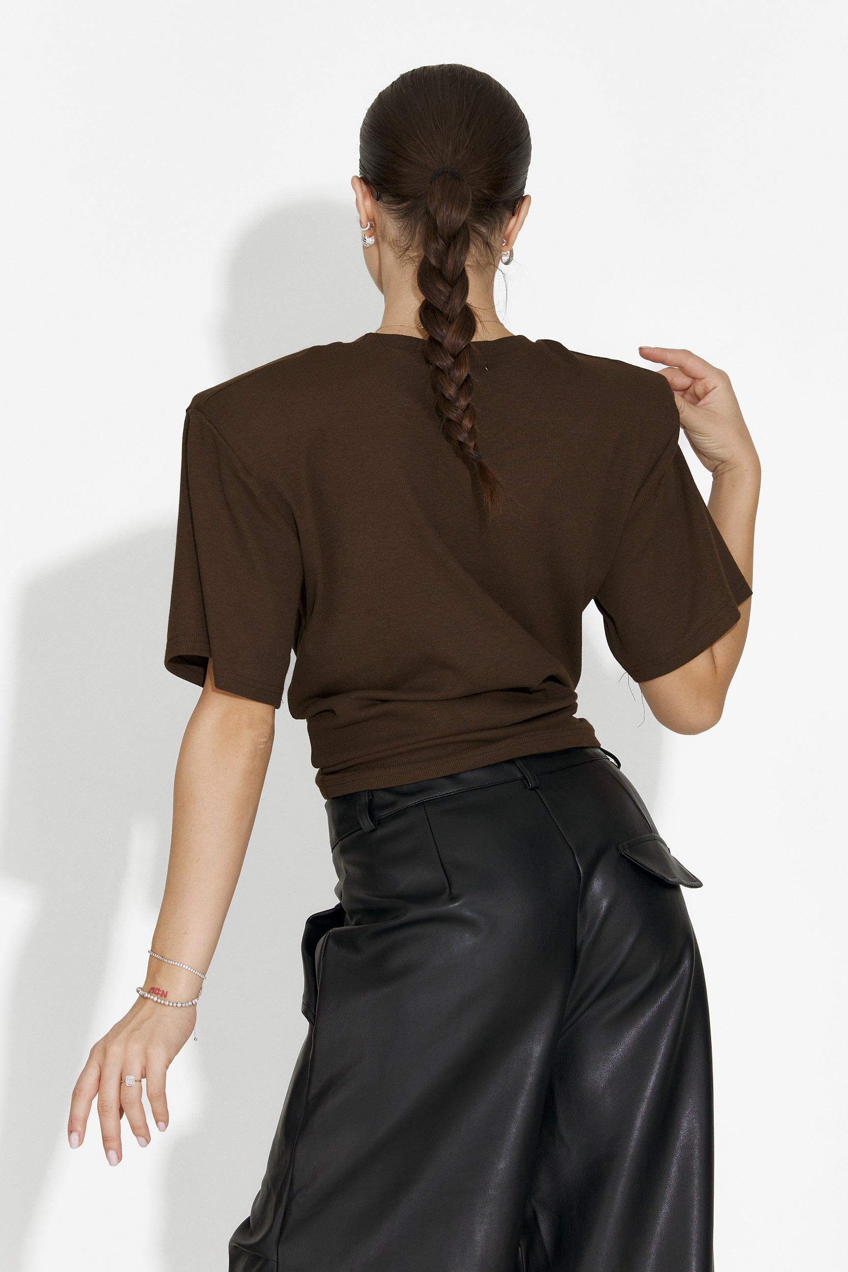 Brun casual dam t-shirt Norelia Bogas