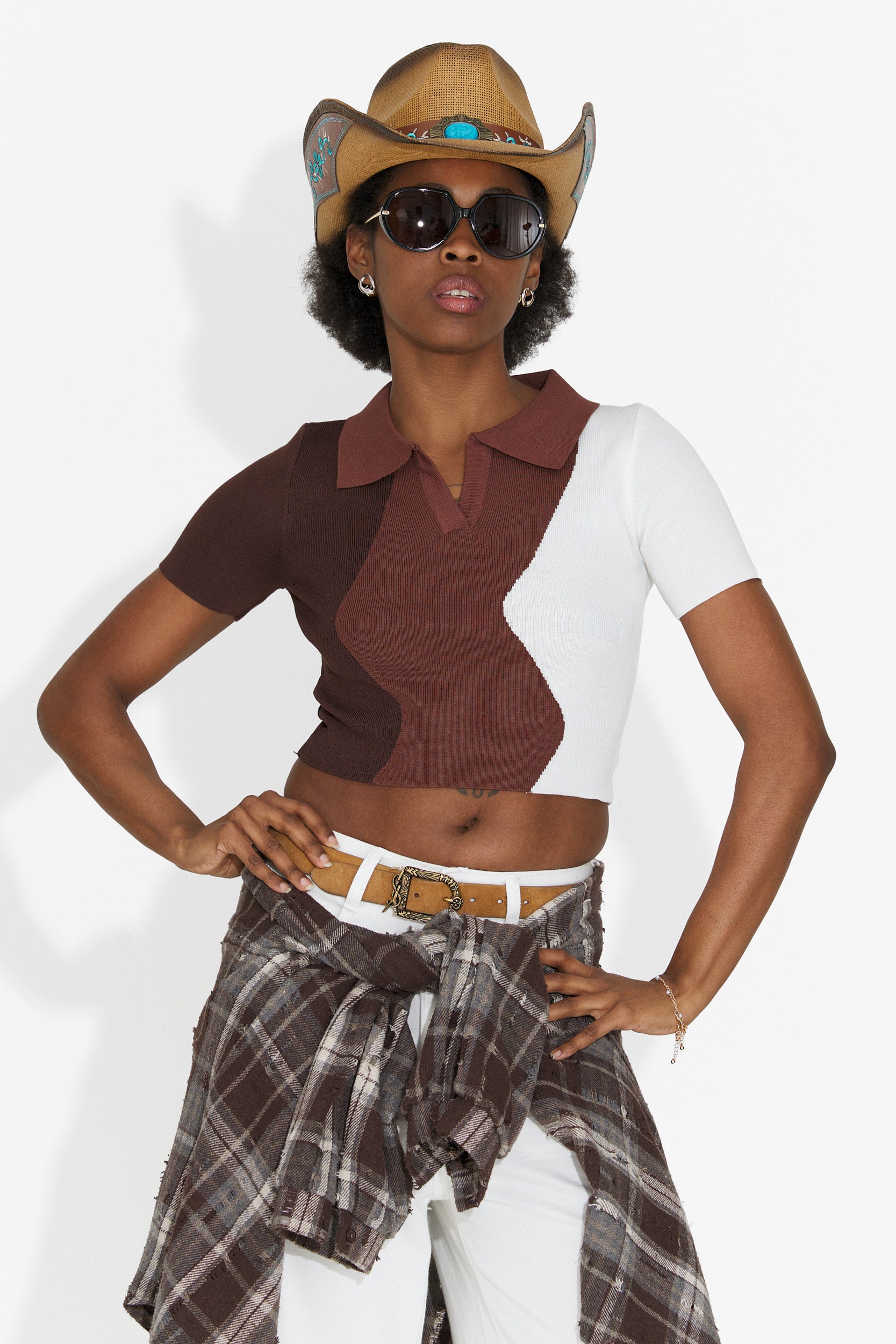 Oniana Bogas Casual Brown Ladies T-Shirt