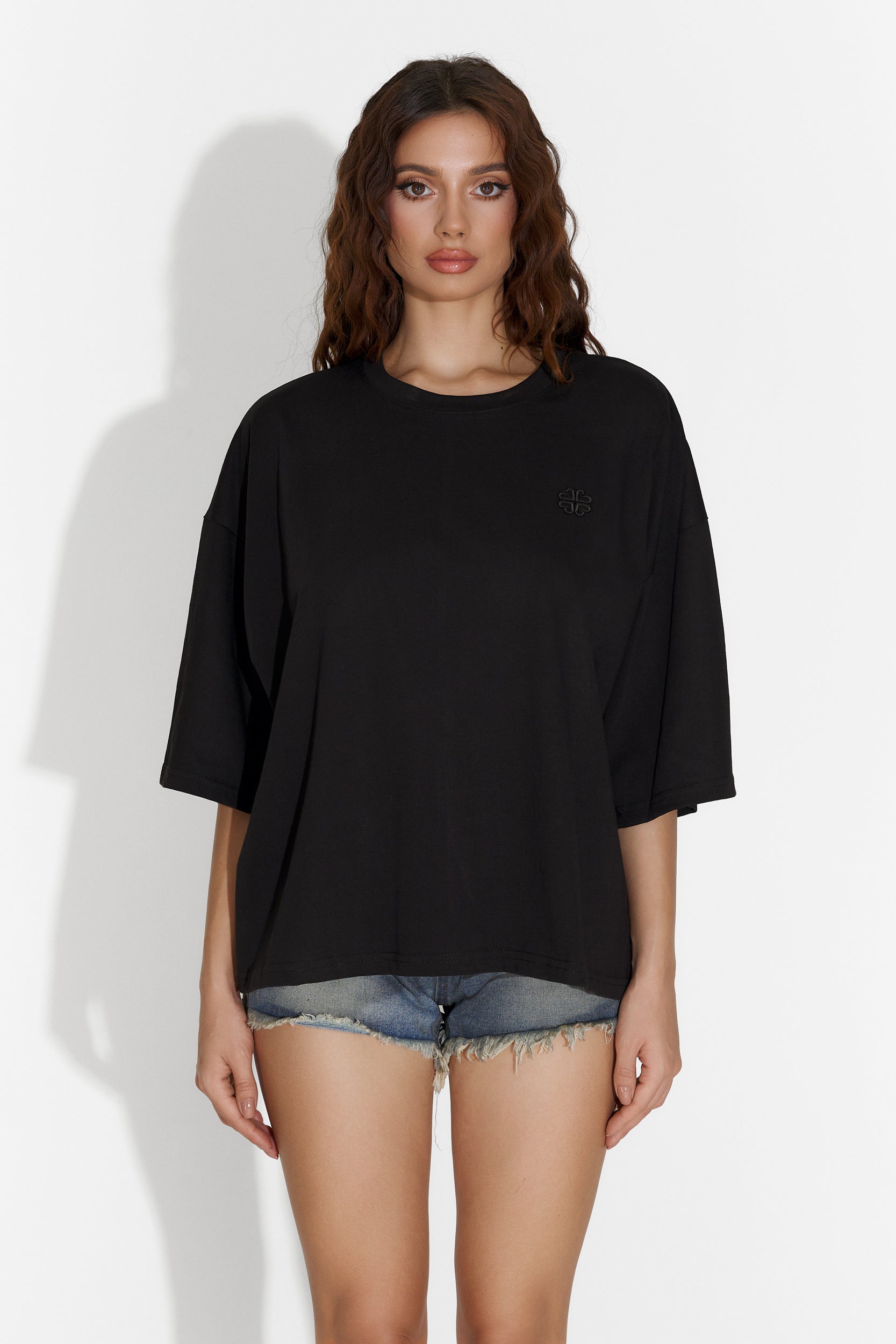 Maglietta casual nera da donna Philip Bogas