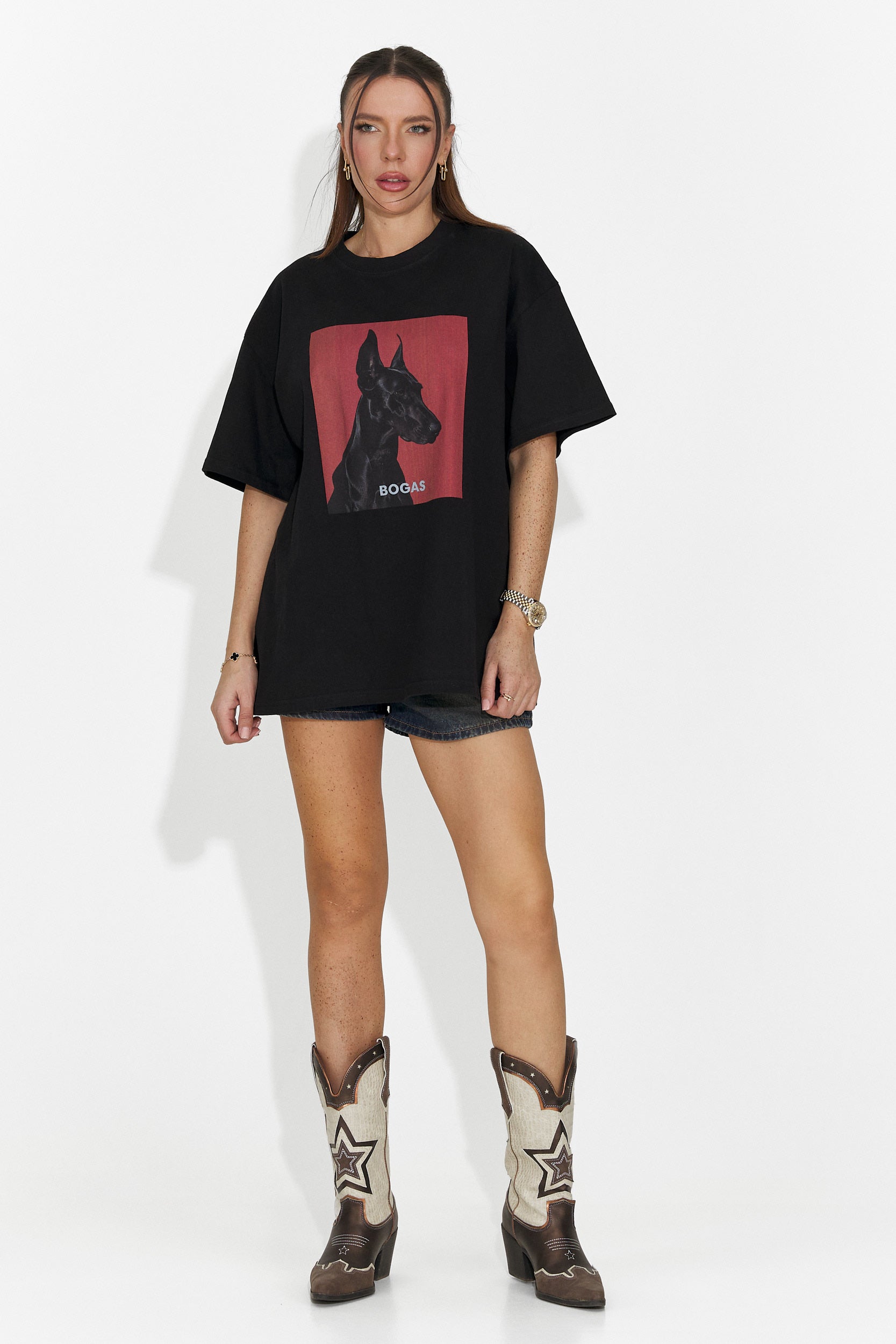 Solenia Bogas Pohodlné Černé Dámské Tričko