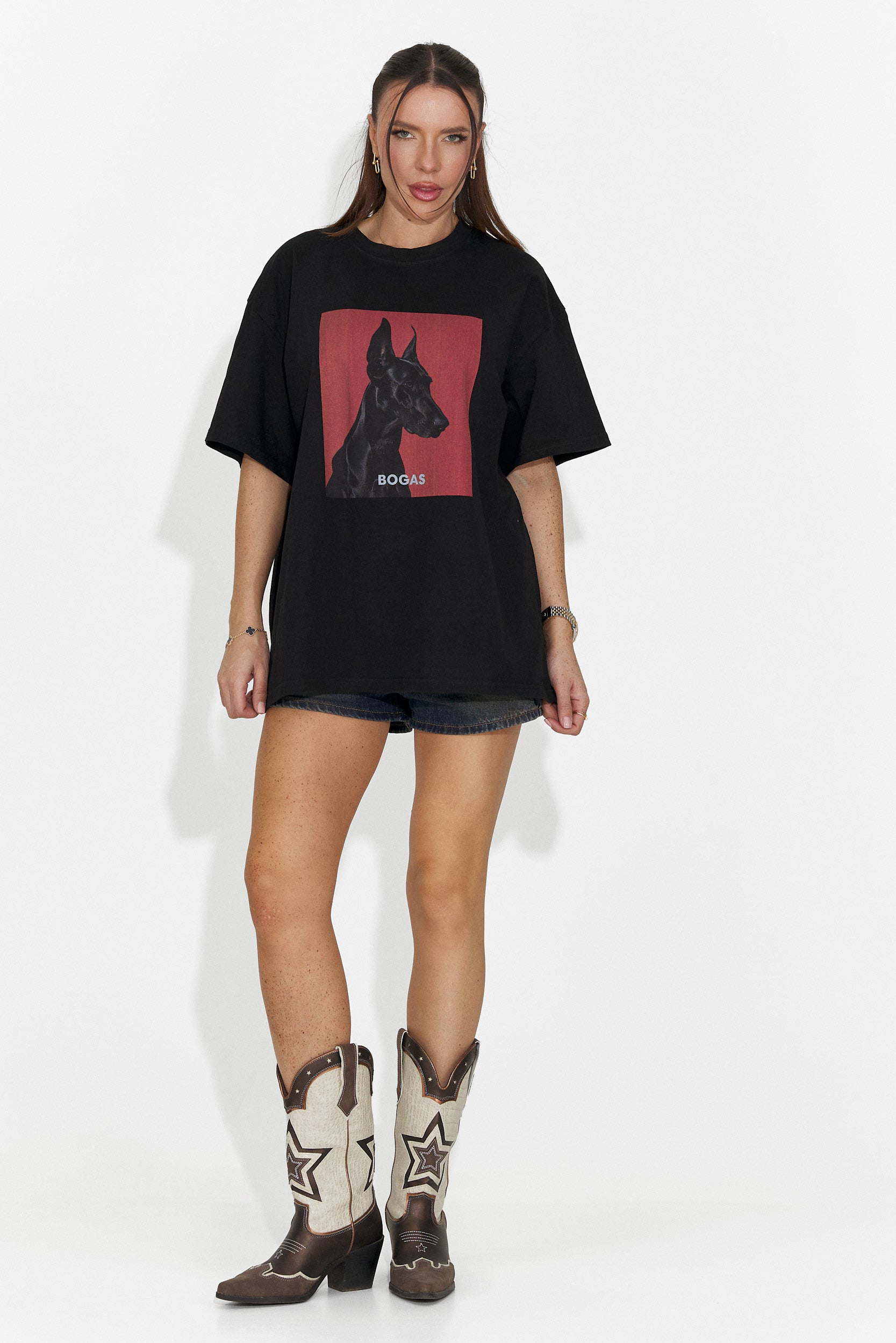 Solenia Bogas Pohodlné Černé Dámské Tričko