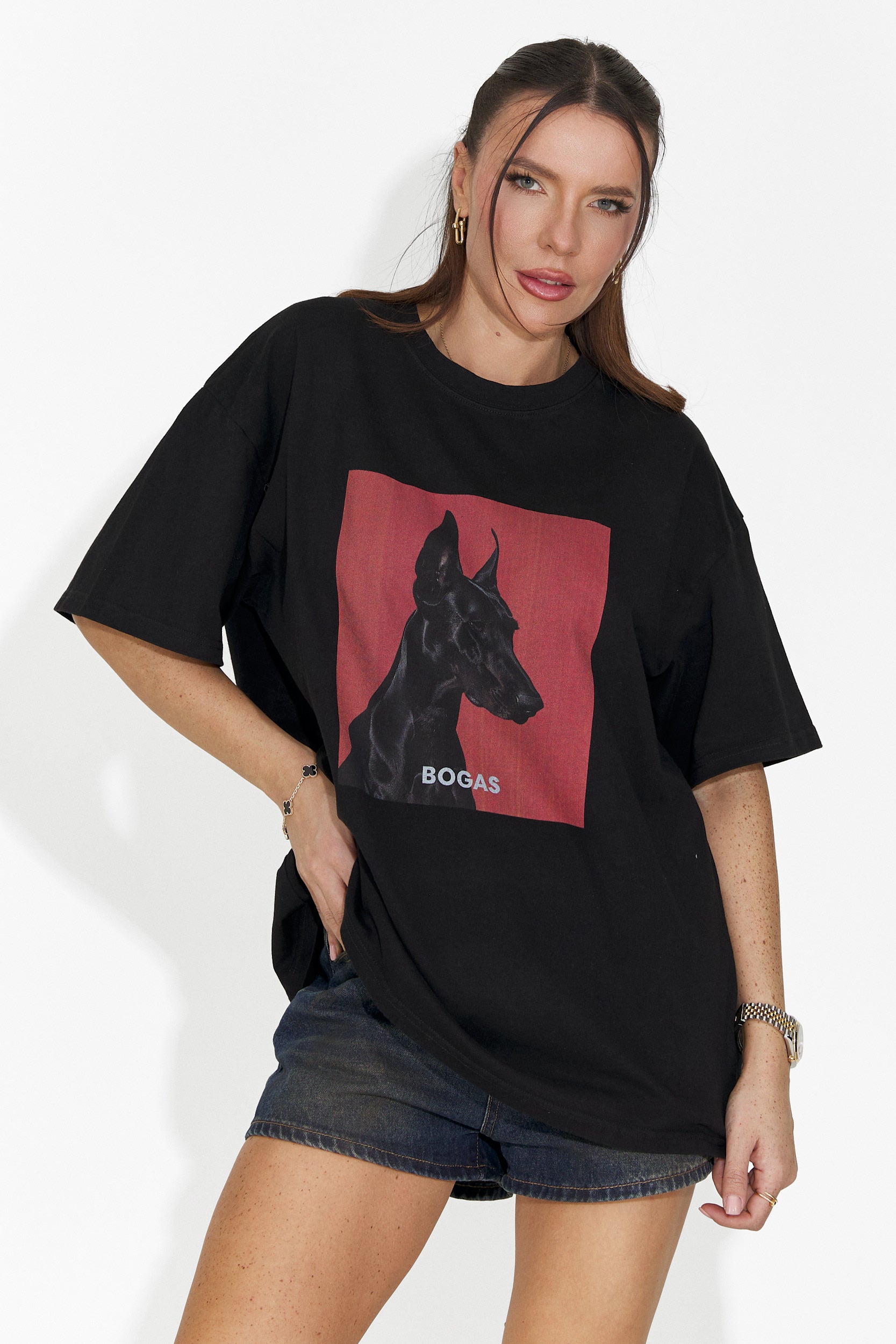 Solenia Bogas Pohodlné Černé Dámské Tričko