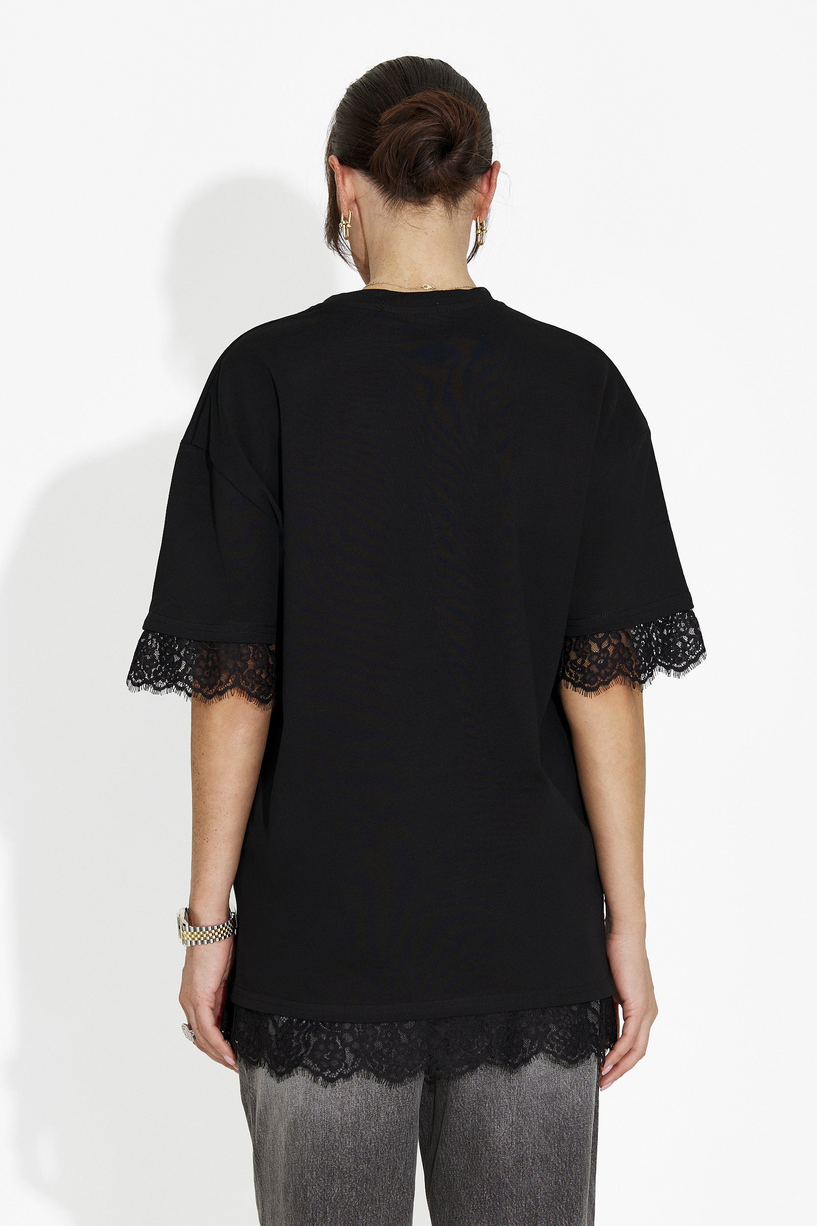 Maglietta donna casual nera Wilda Bogas