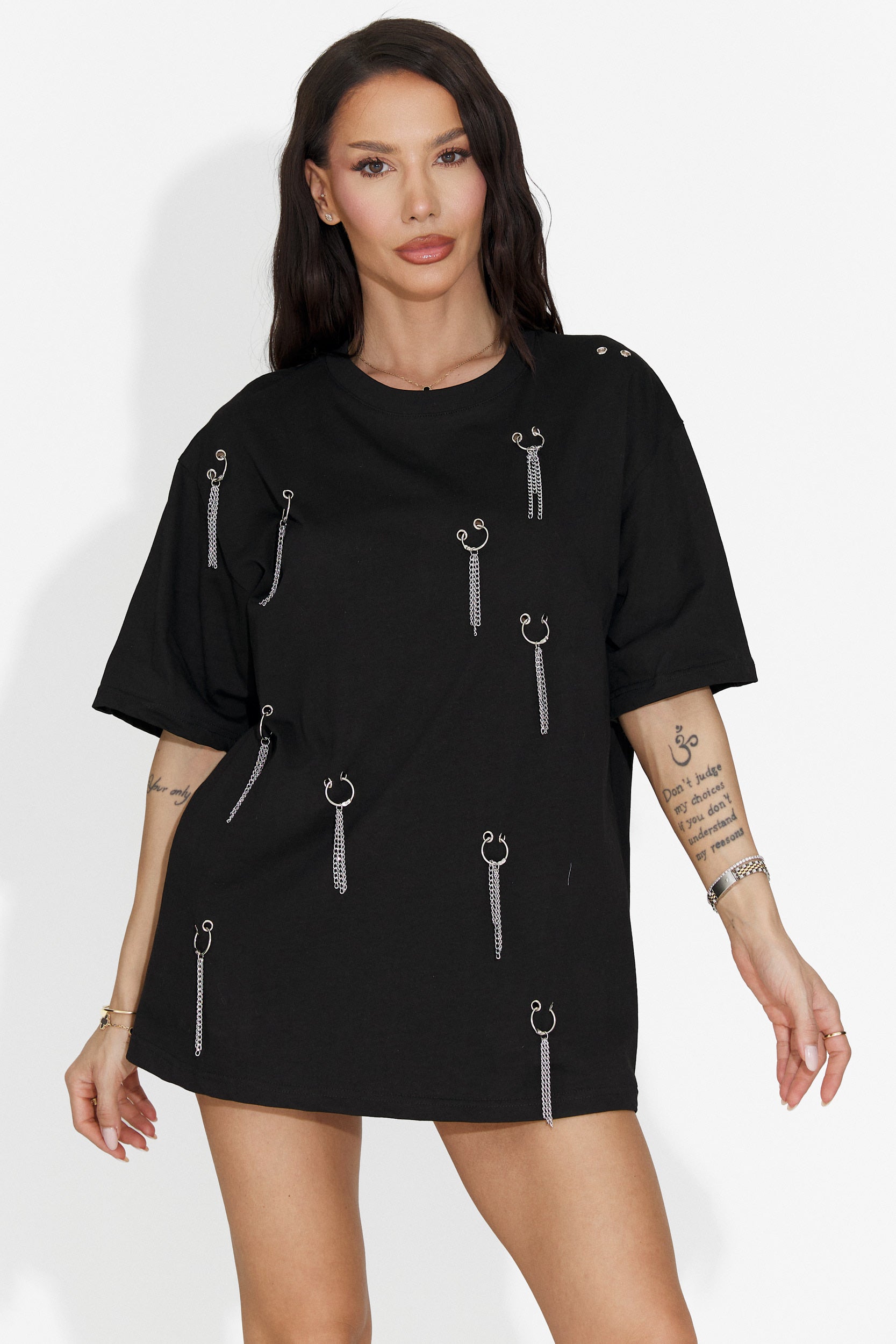 Tricou dama casual negru Zinia Bogas