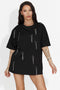 Tricou dama casual negru Zinia Bogas