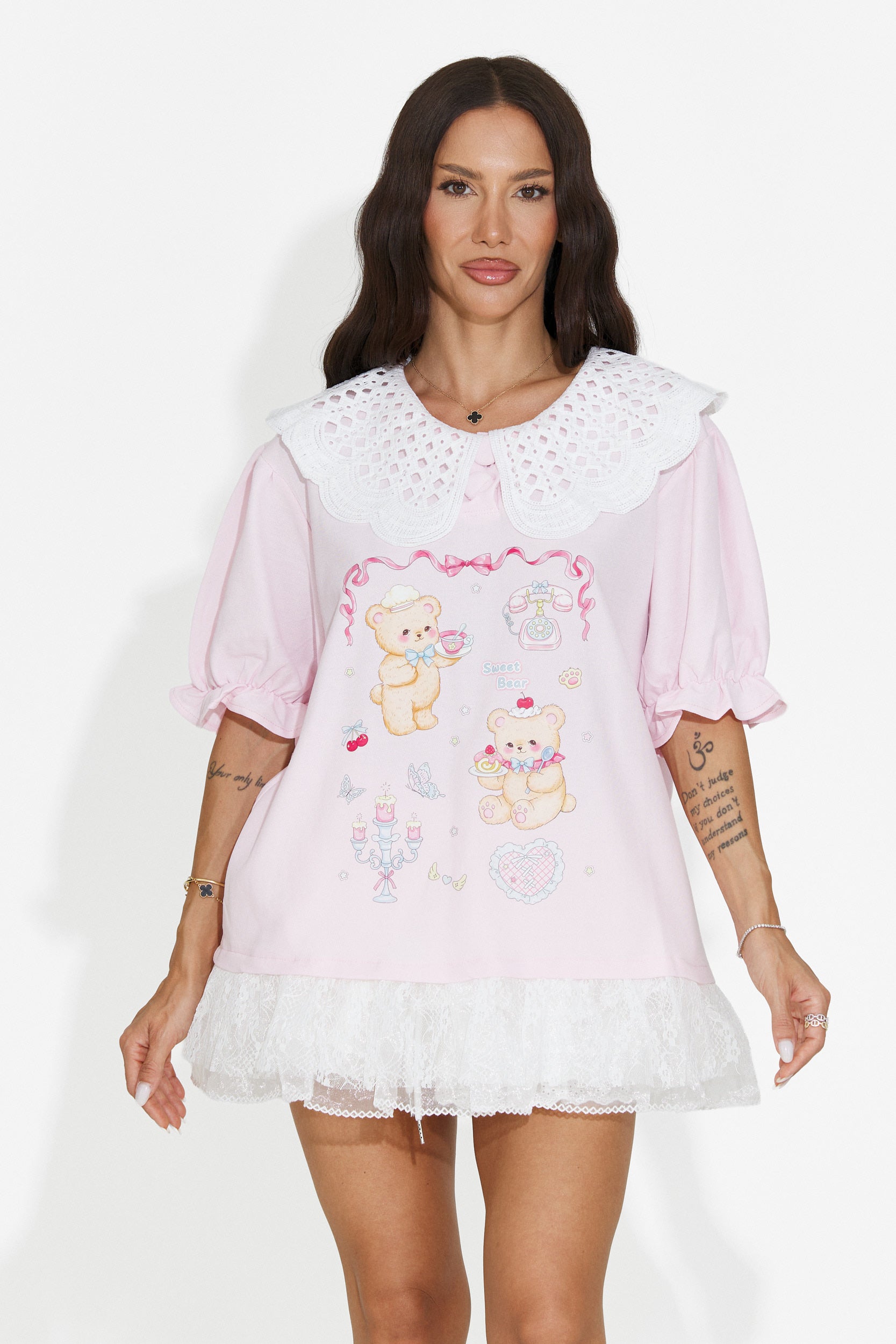 Women's casual pink t-shirt Olimia Bogas