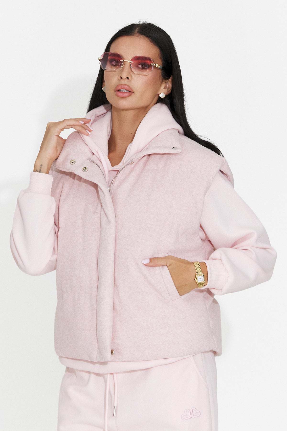 Vesta casual roz Glymzesia Bogas