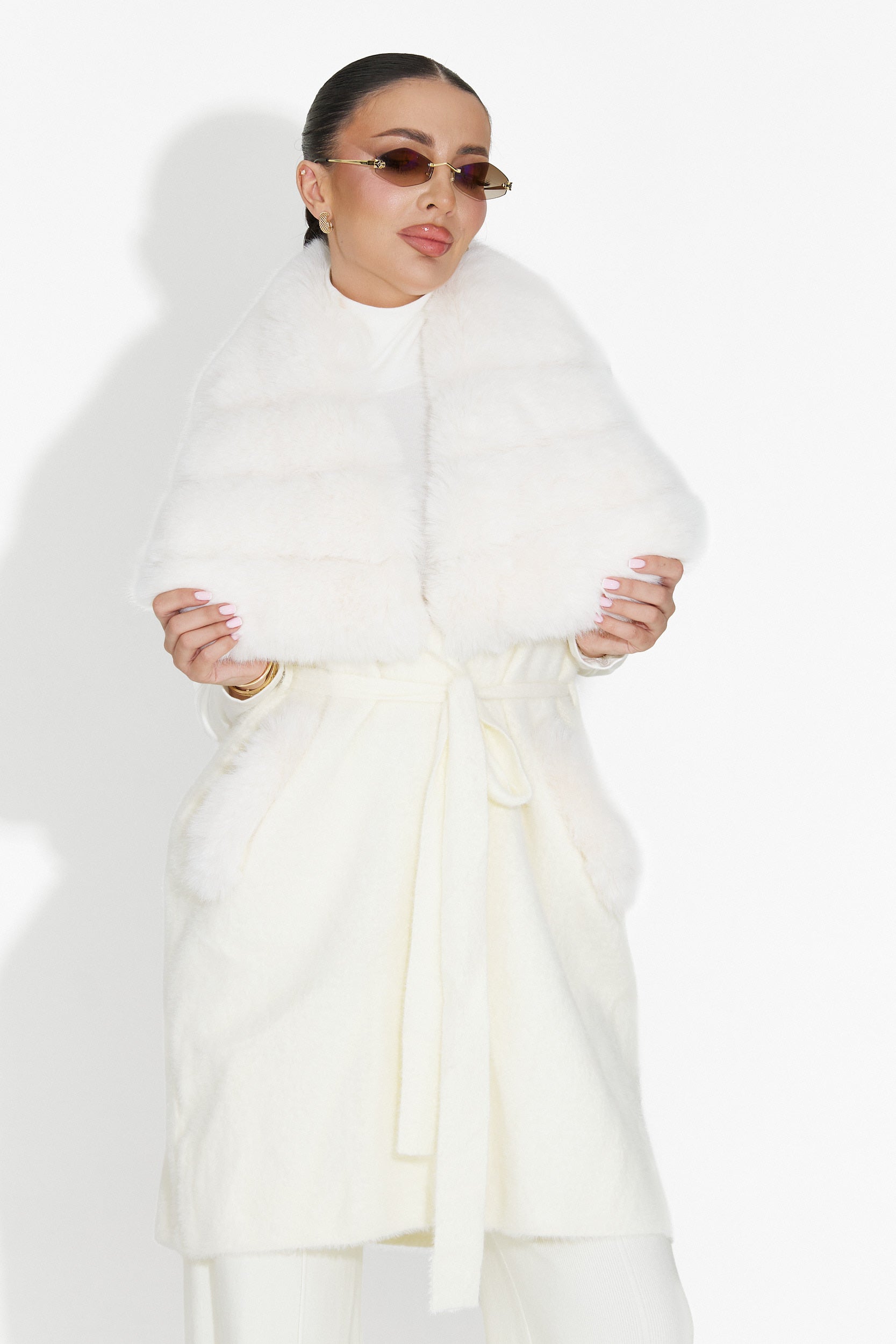 Kamizelka damska beżowa Cloria Bogas