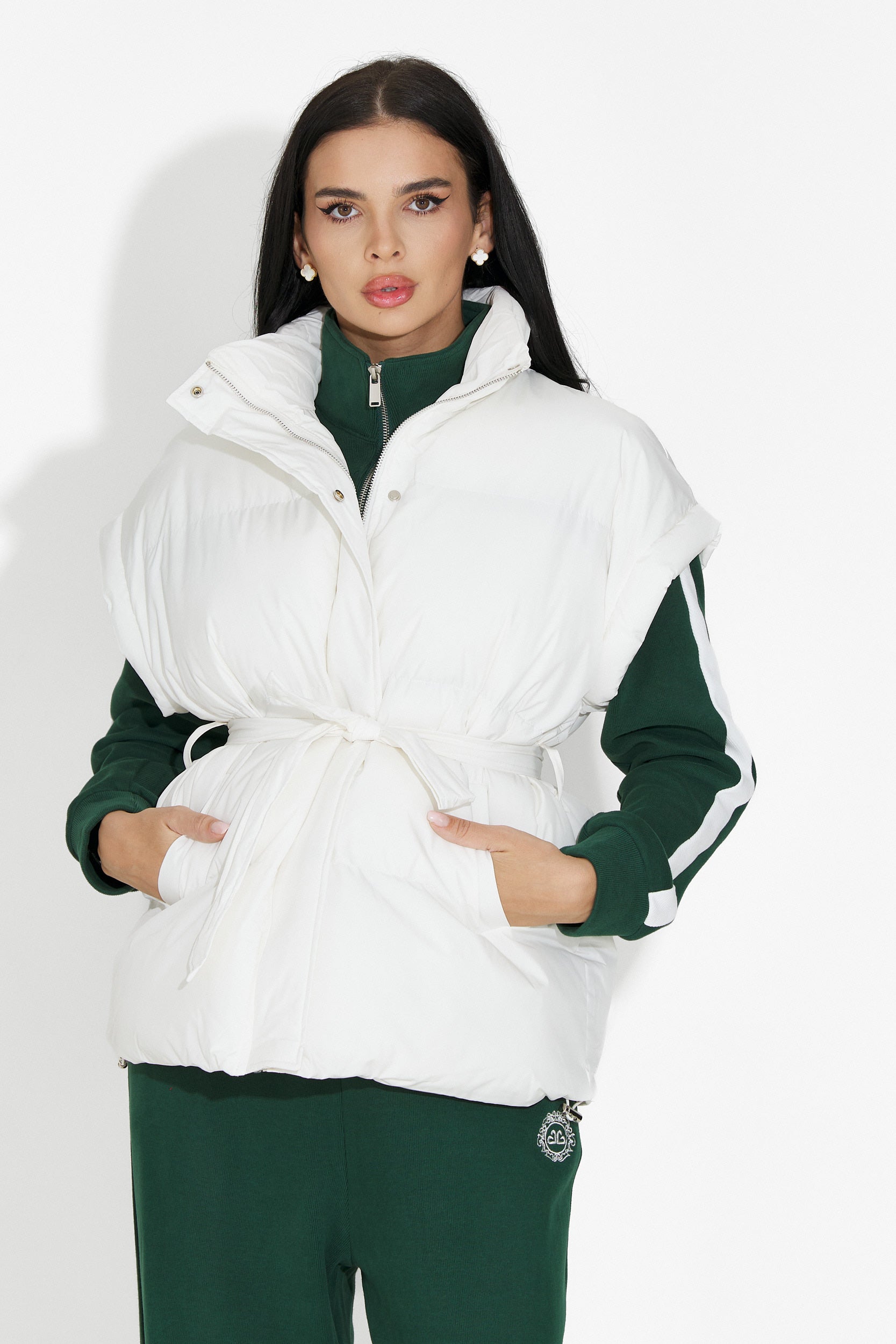 Gilet Blanc Décontracté pour Dames de Denoria Bogas