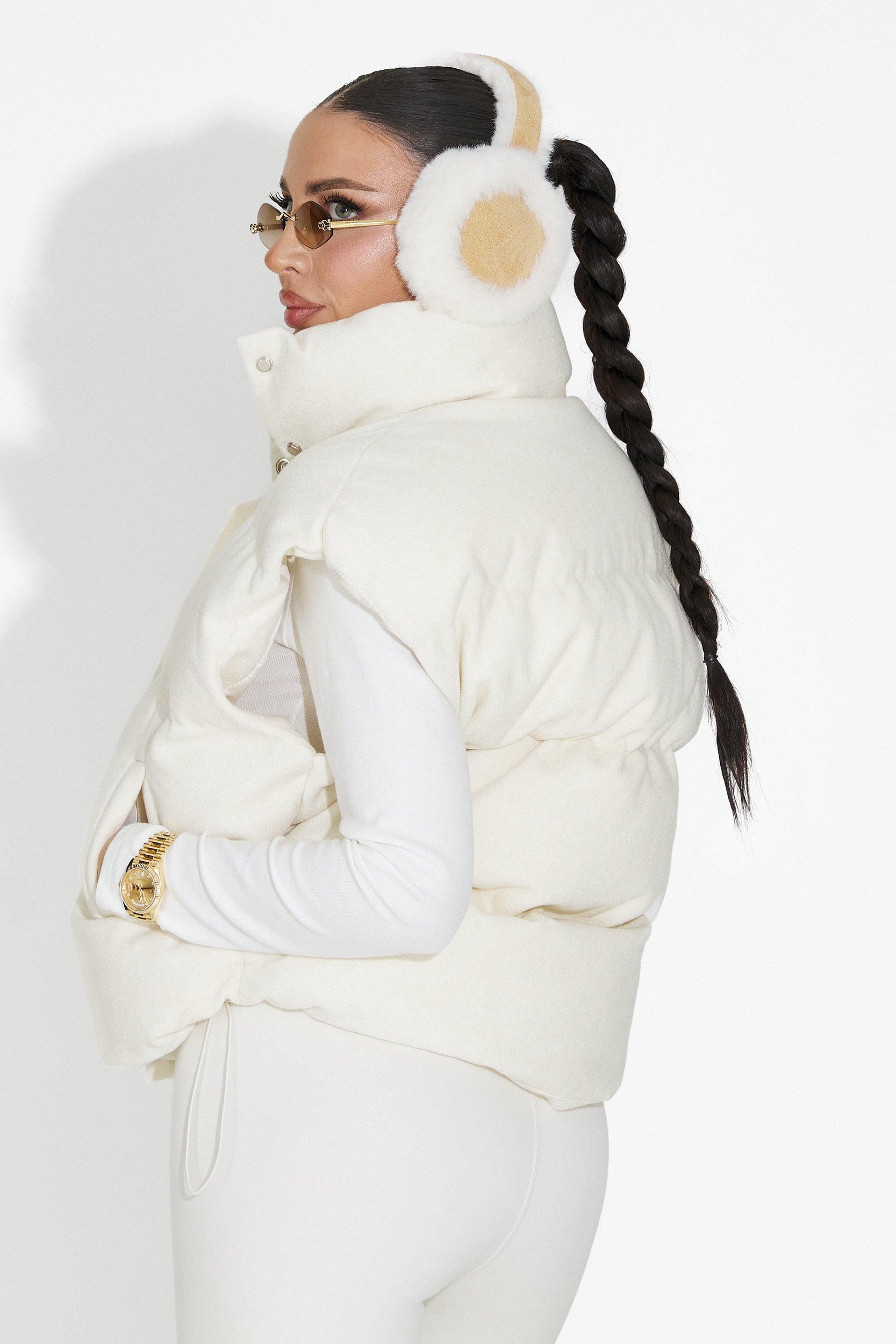 Gilet Beige Décontracté pour Dames Cendira Bogas