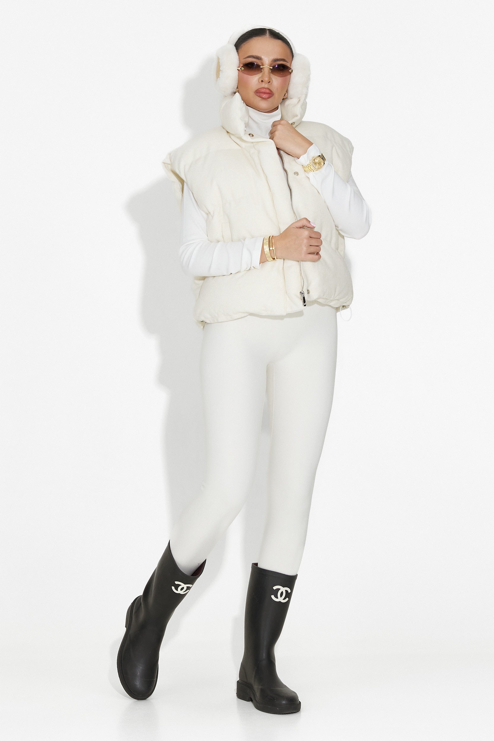 Γυναικείο γιλέκο casual μπεζ Cendira Bogas