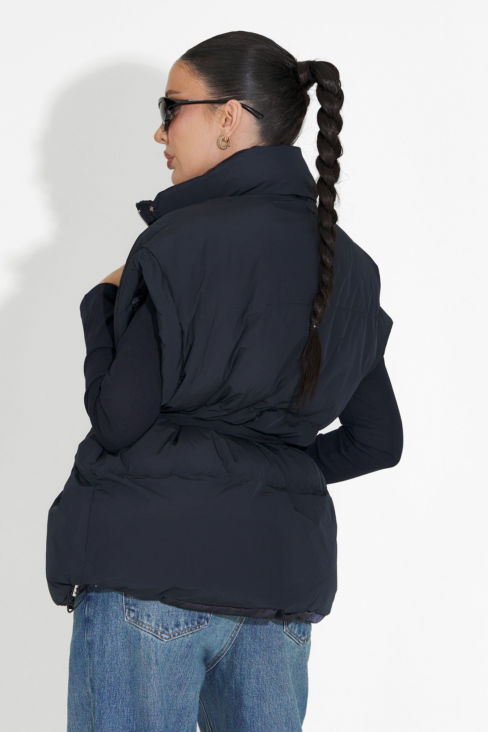 Kamizelka damska casual granatowa Denoria Bogas