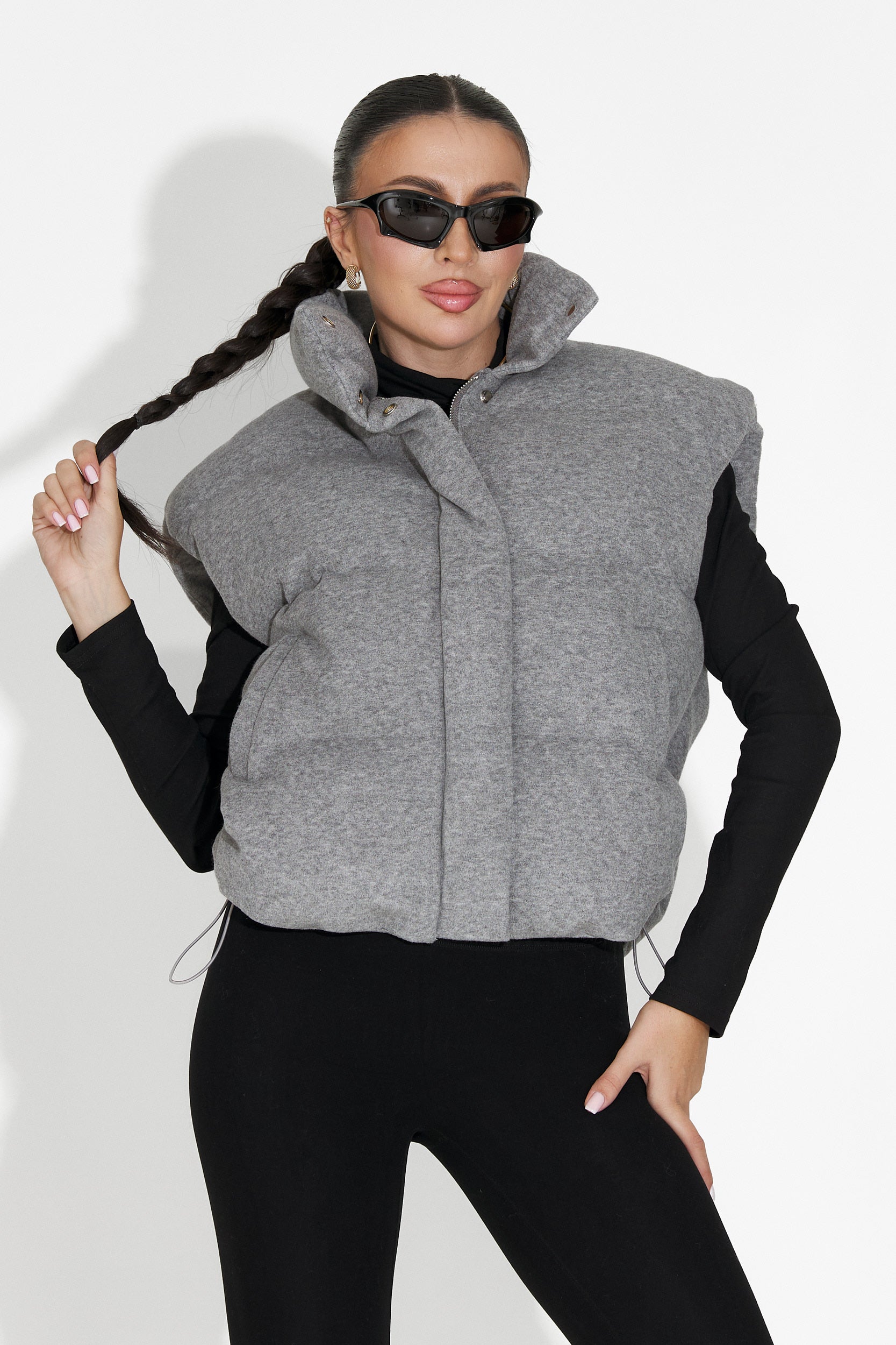 Gilet Gris Décontracté pour Femme de Cendira Bogas