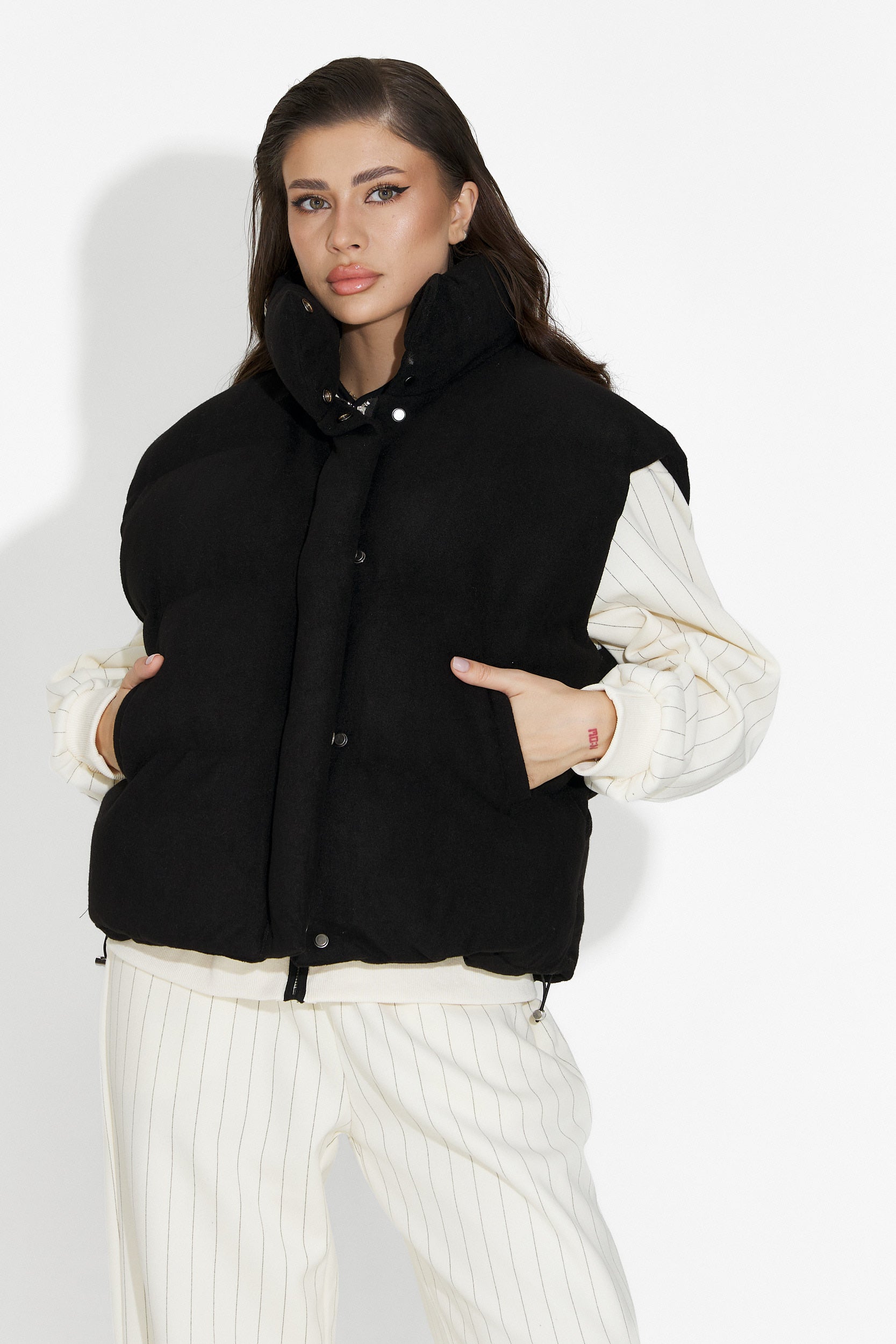 Gilet Décontracté Noir pour Dames de Cendira Bogas