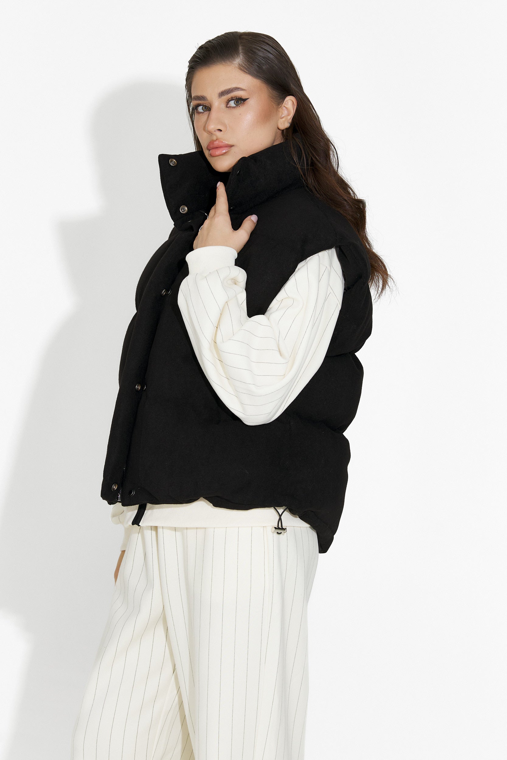 Γυναικείο γιλέκο casual μαύρο Cendira Bogas