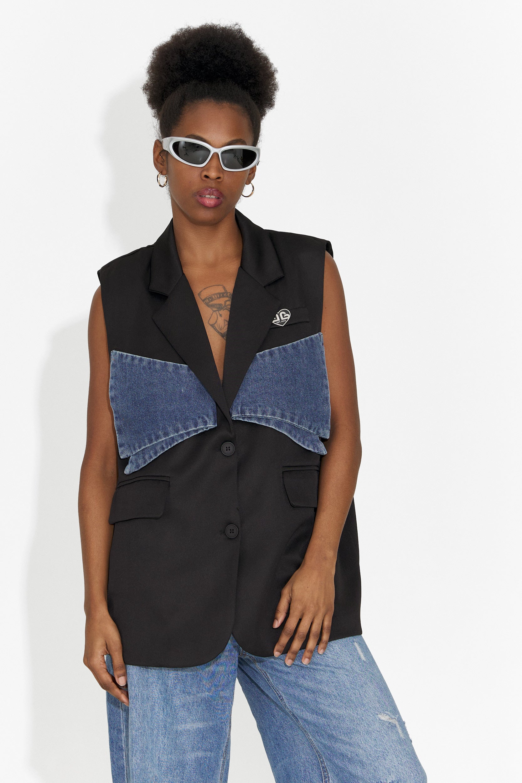 Petria Bogas Black Casual Ladies Jacket