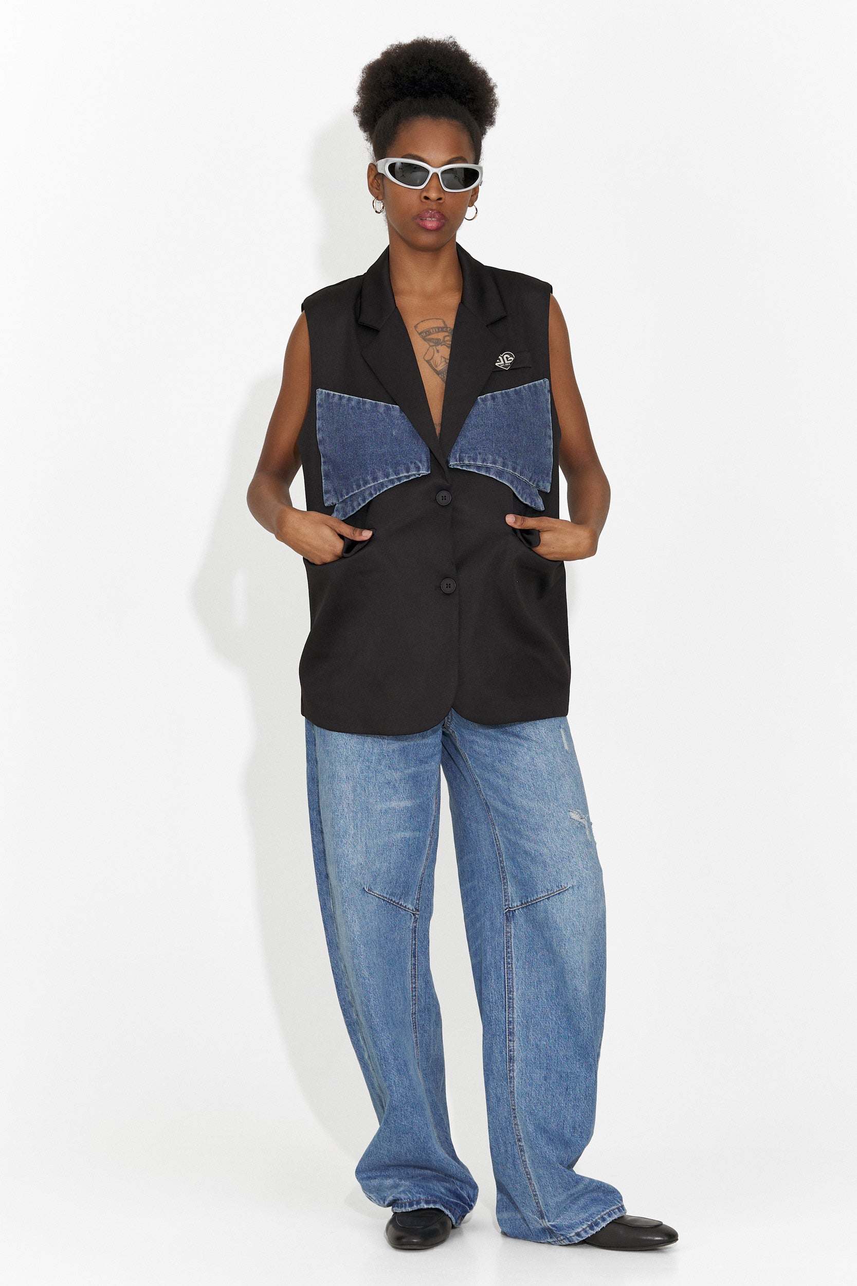 Petria Bogas Black Casual Ladies Jacket