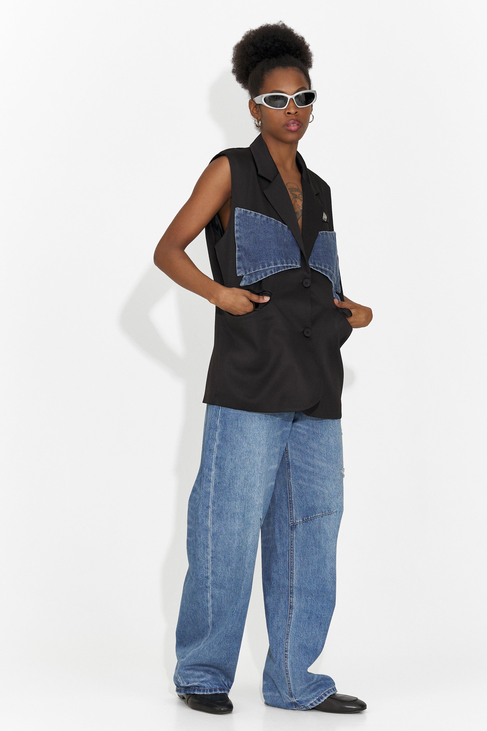 Petria Bogas Black Casual Ladies Jacket