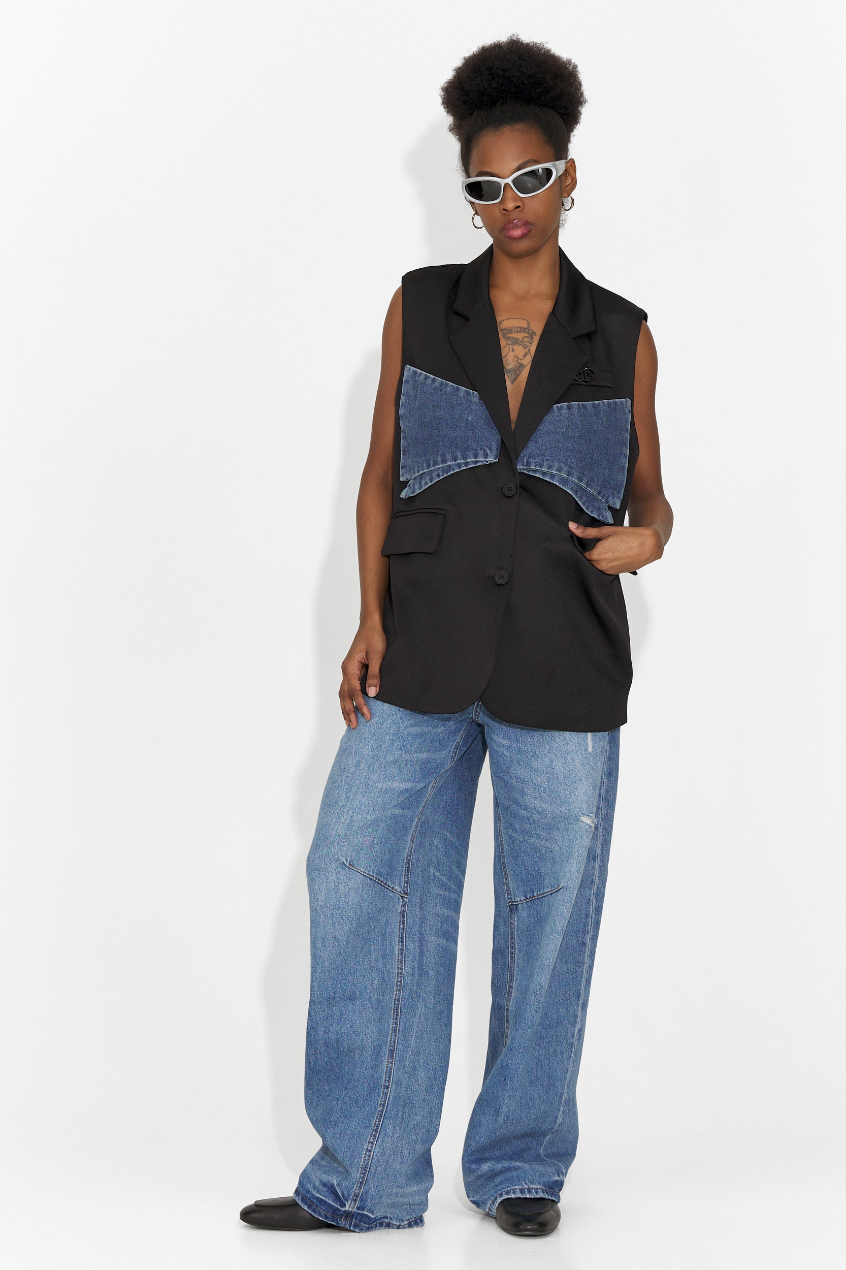 Petria Bogas Black Casual Ladies Jacket