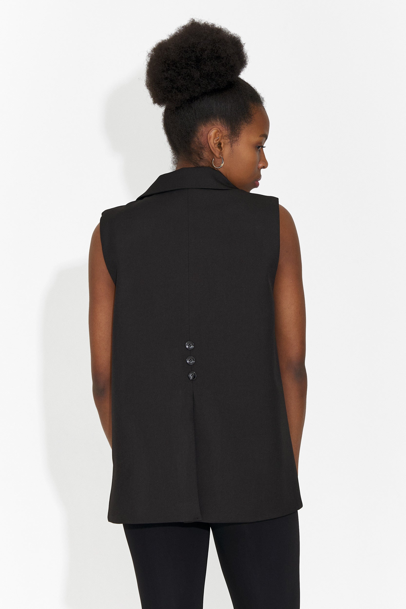 Gilet femme élégant noir Angila Bogas