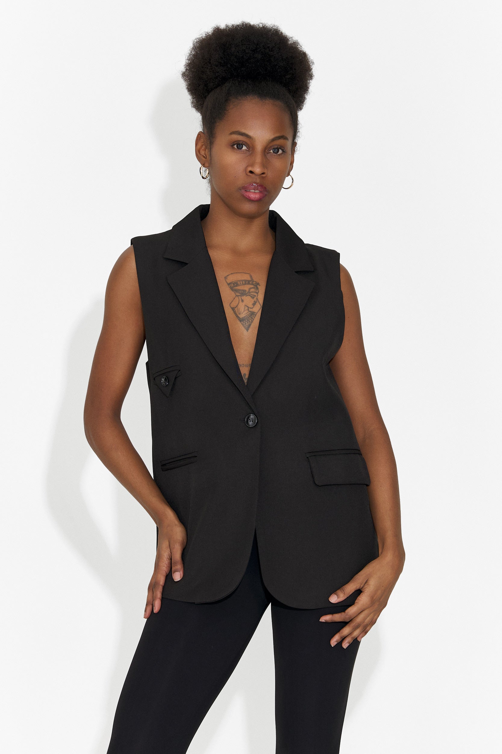 Angila Bogas Elegante Schwarze Damenweste