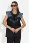 Elegant black women's vest Tanielia Bogas