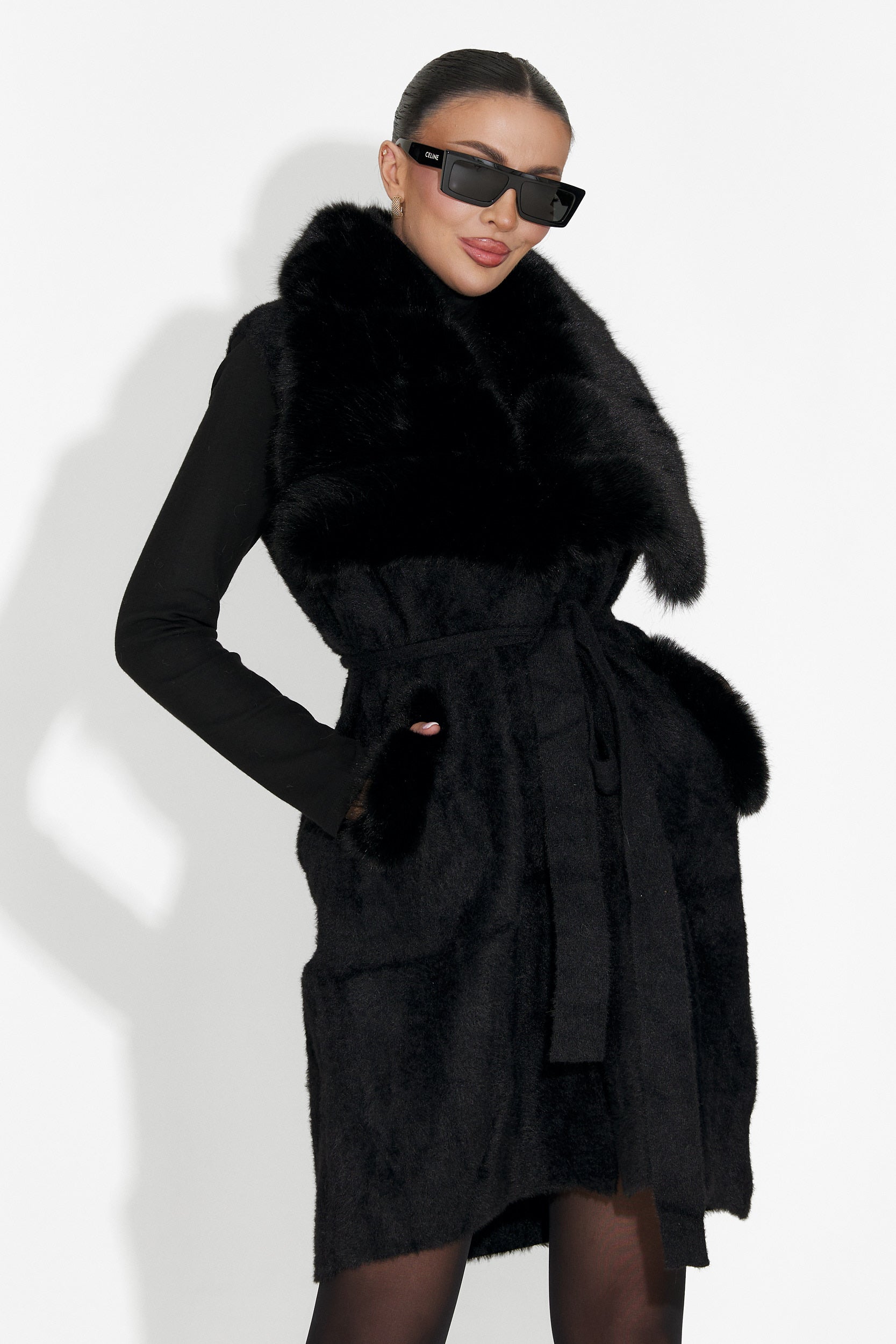 Γυναικείο γιλέκο μαύρο Cloria Bogas